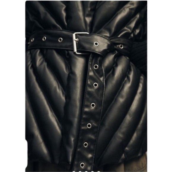 Blank NYC Anthropologie Faux Leather Puffer Vest - Picture 6 of 11